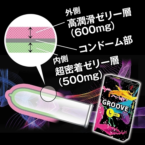 ＧＲＯＯＶＥ（グルーヴ）　６個入り　Ｌサイズ